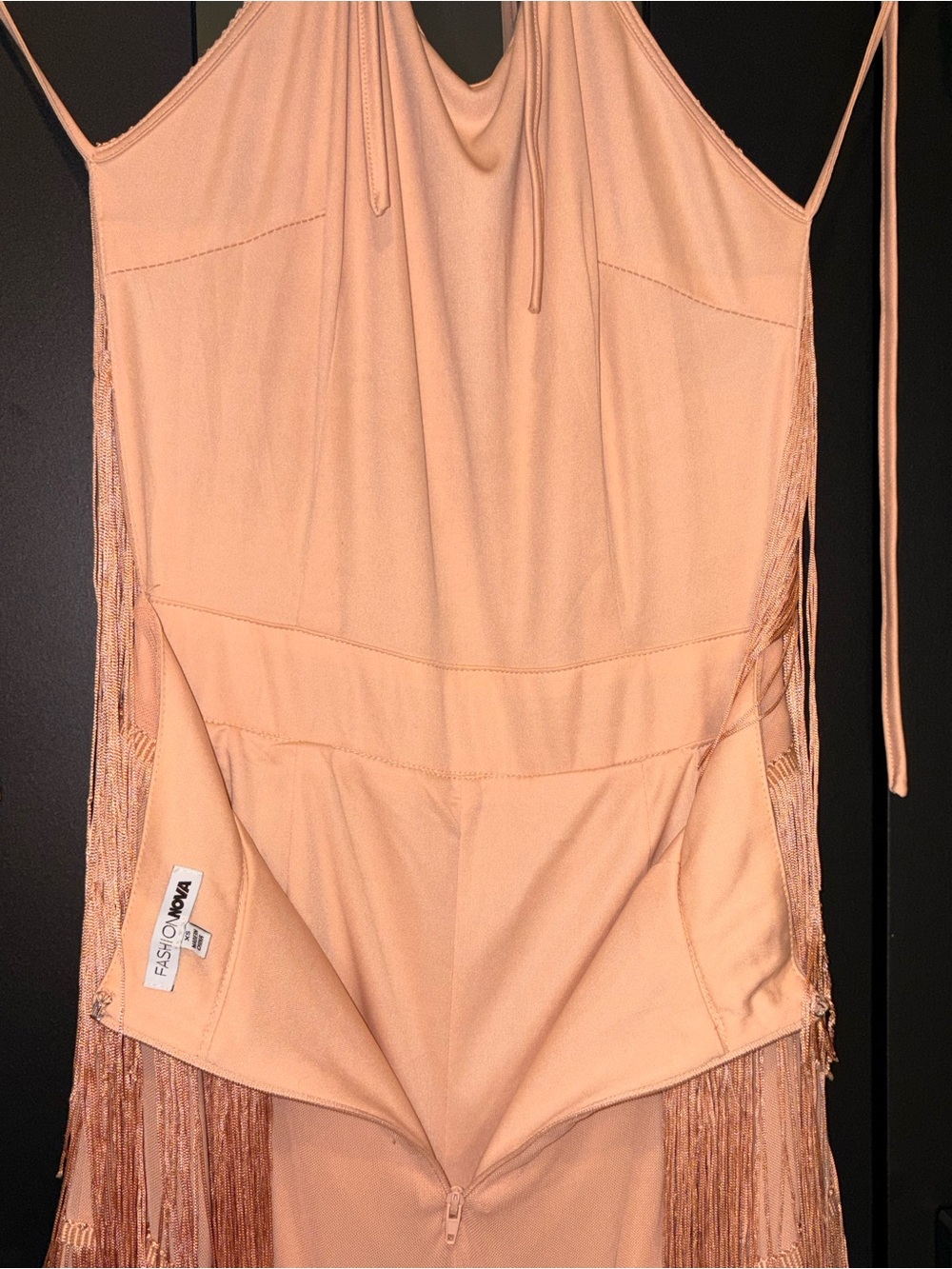 Pink Fringe Romper - Picture 5 of 8